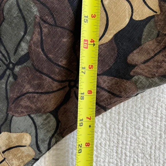 Tommy Bahama EUC Women Sleeveless Tropical Print Front Tie 100% silk Size M - Picture 7 of 12